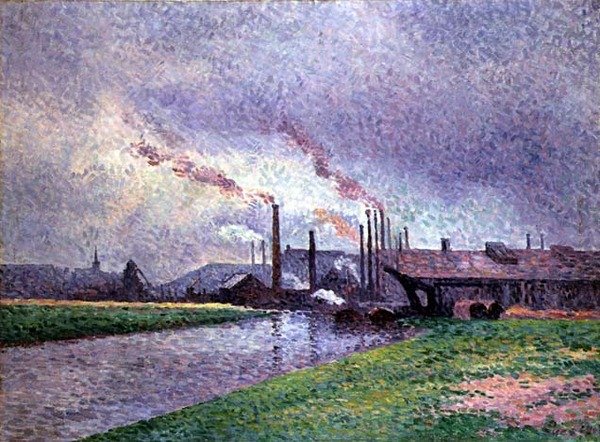 Langs elven av Maximilien Luce
