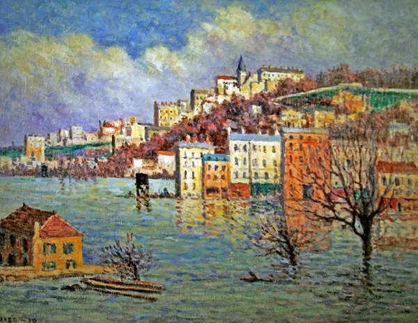 Flom ved Sèvres av Maximilien Luce
