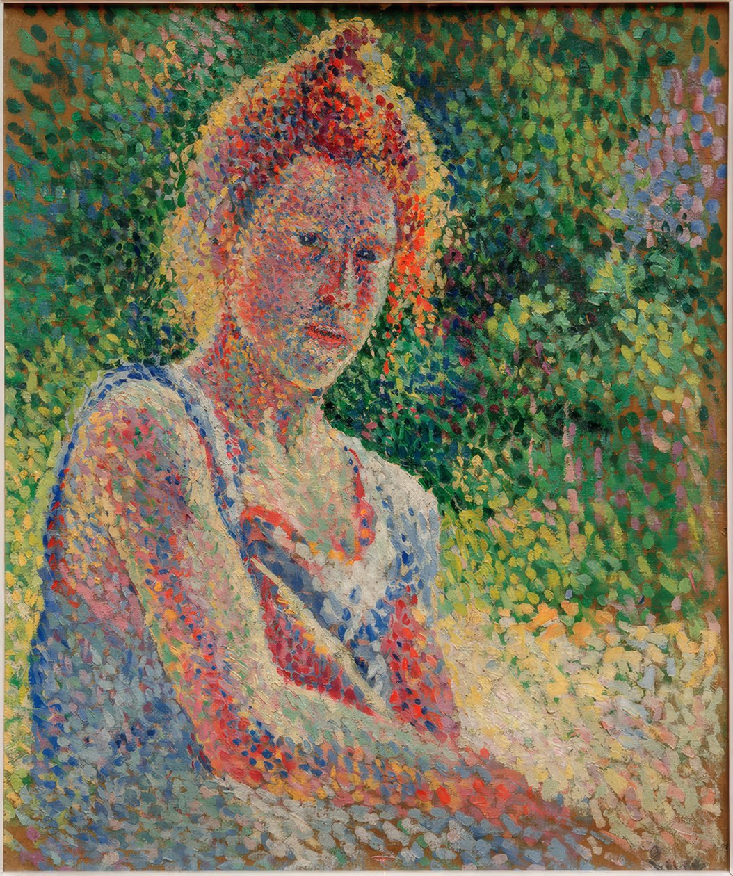 Portrett av en ung kvinne av Maximilien Luce