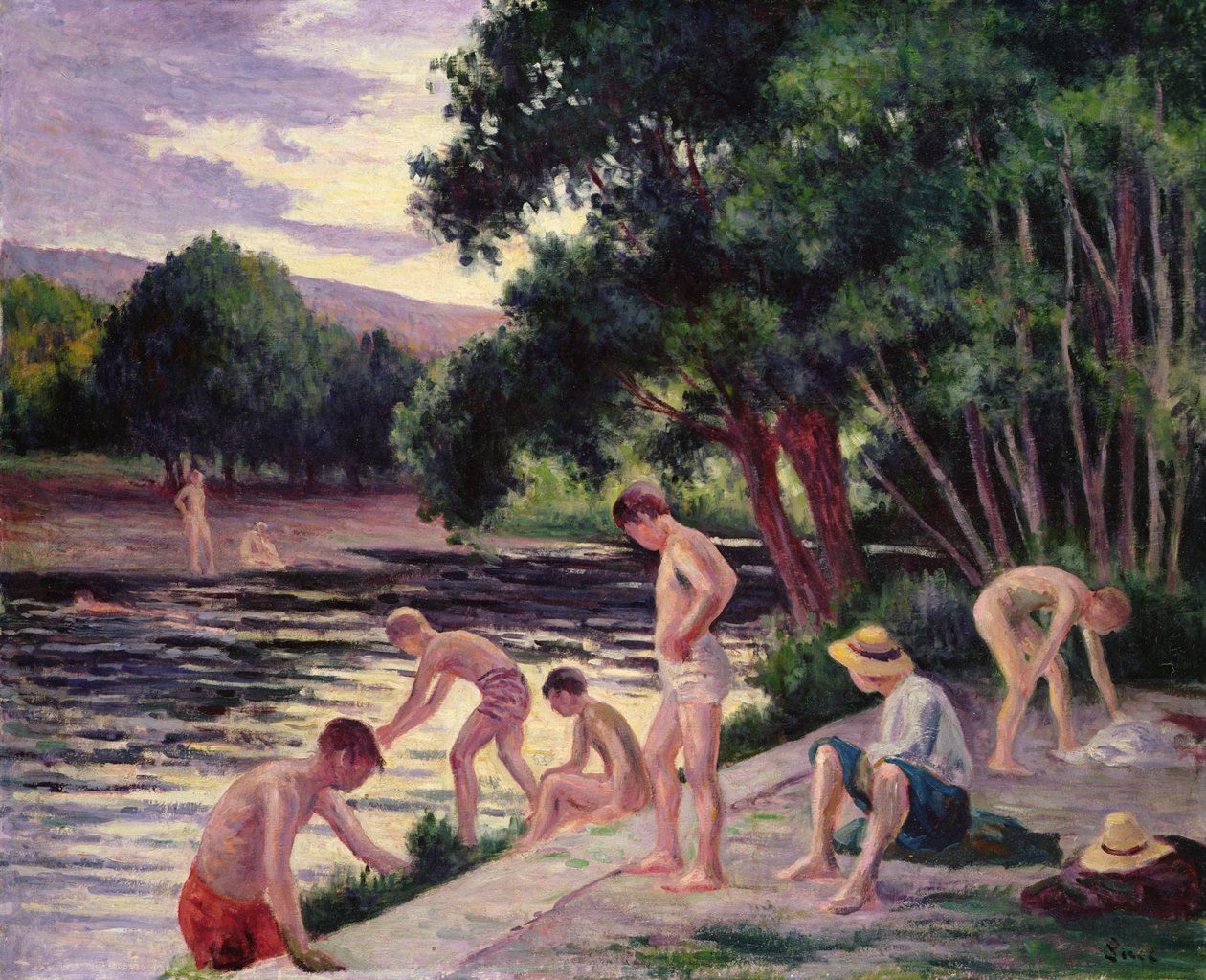 Badegjestene av Maximilien Luce