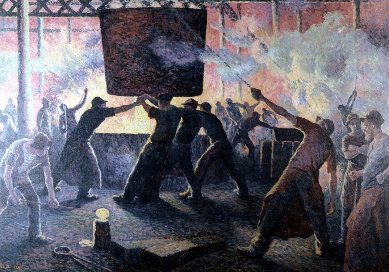 Støperiet av Maximilian av Maximilien Luce