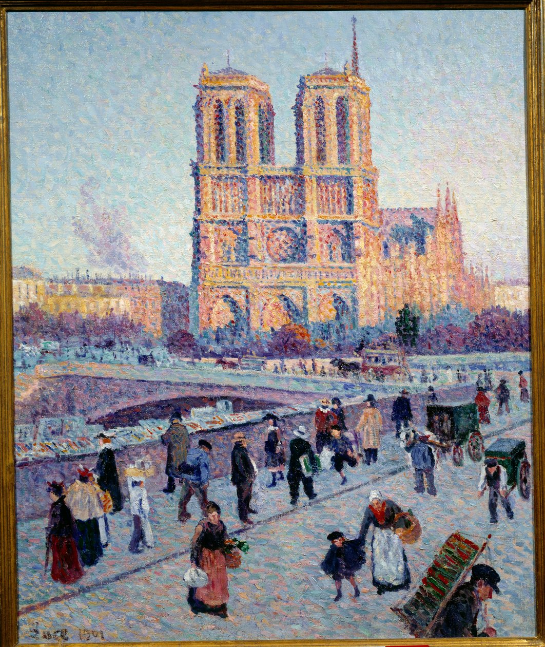 Quai Saint Michel og Notre Dame av Maximilien Luce