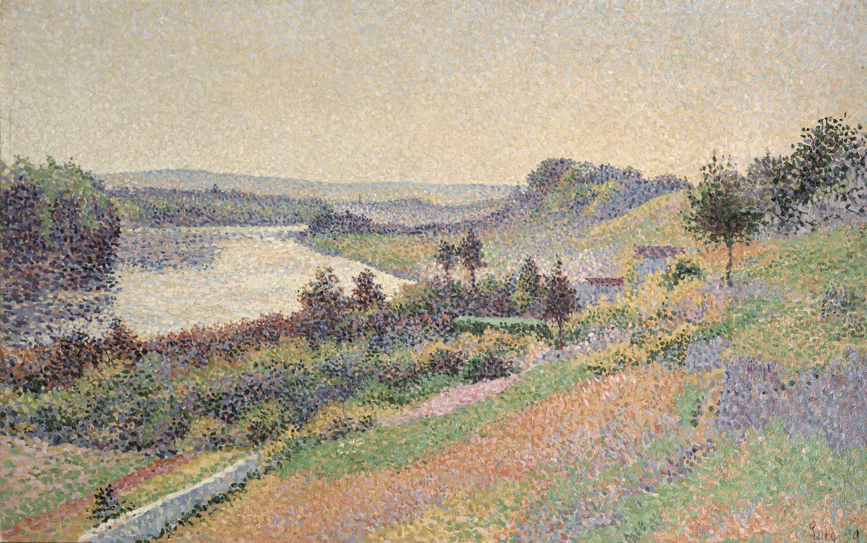Seinen ved Herblay, 1890 av Maximilien Luce