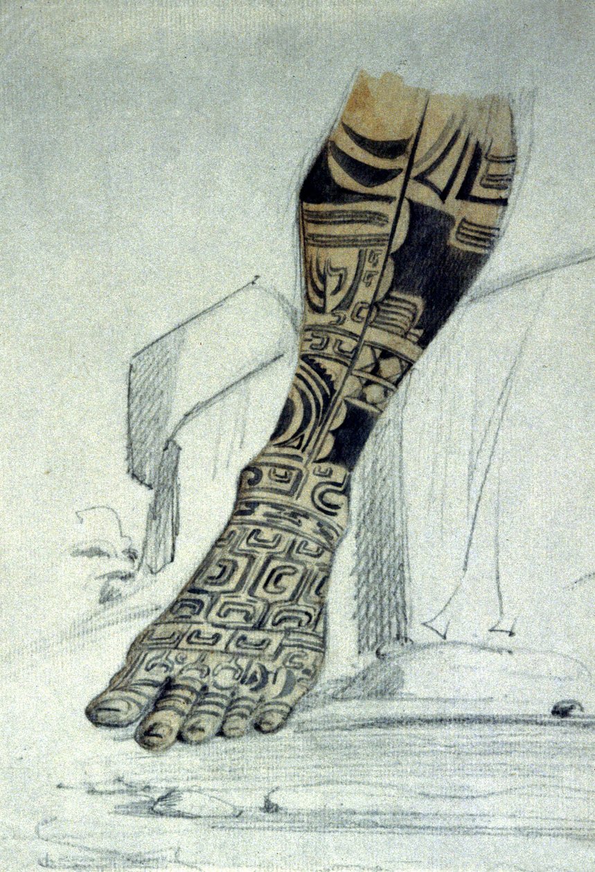 Maori fottatovering av Maximilien Radiguet