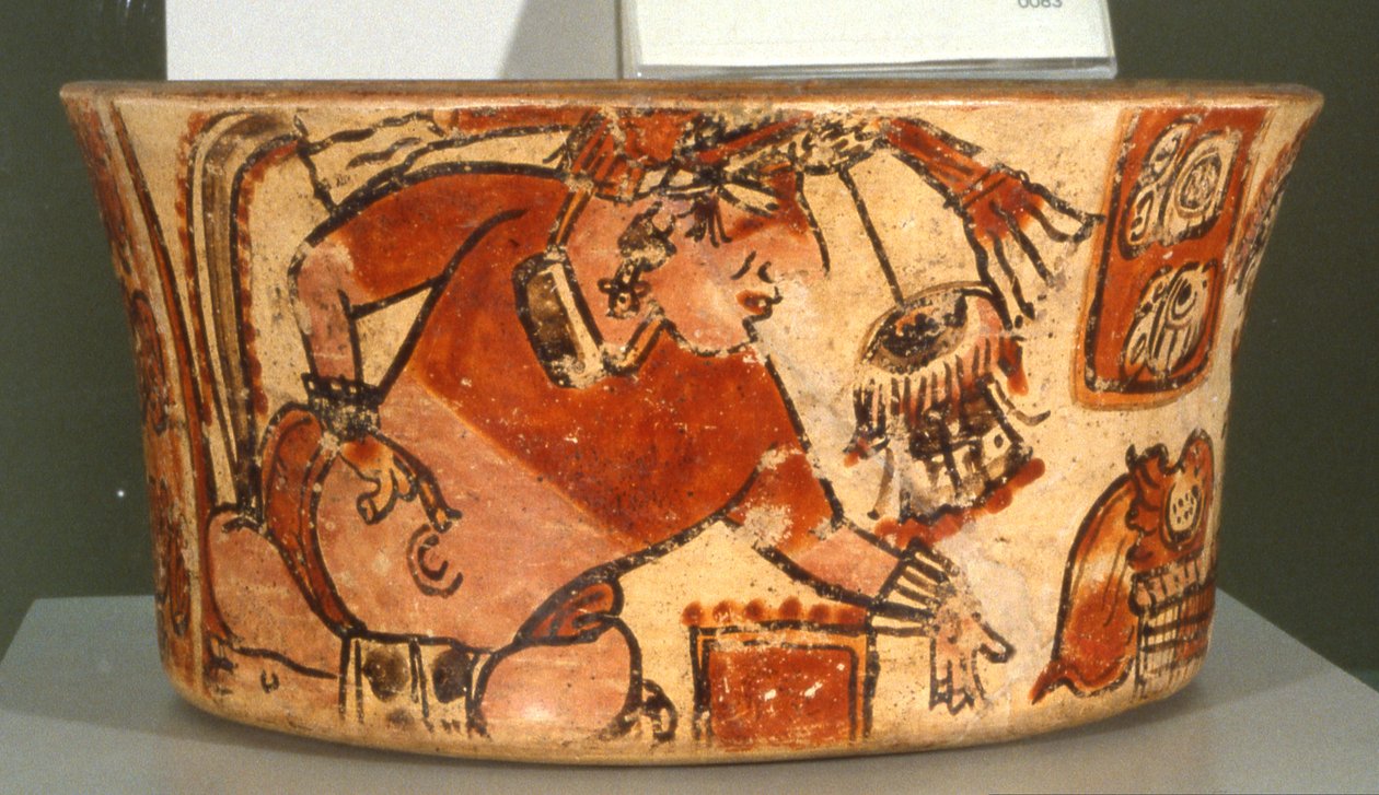 Begravelsesfartøy (keramikk) av Mayan