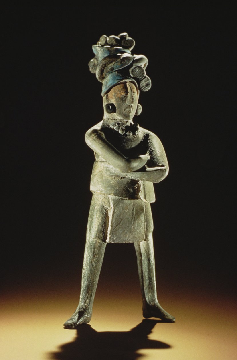 Stående kongelig figur (lertøy) av Mayan
