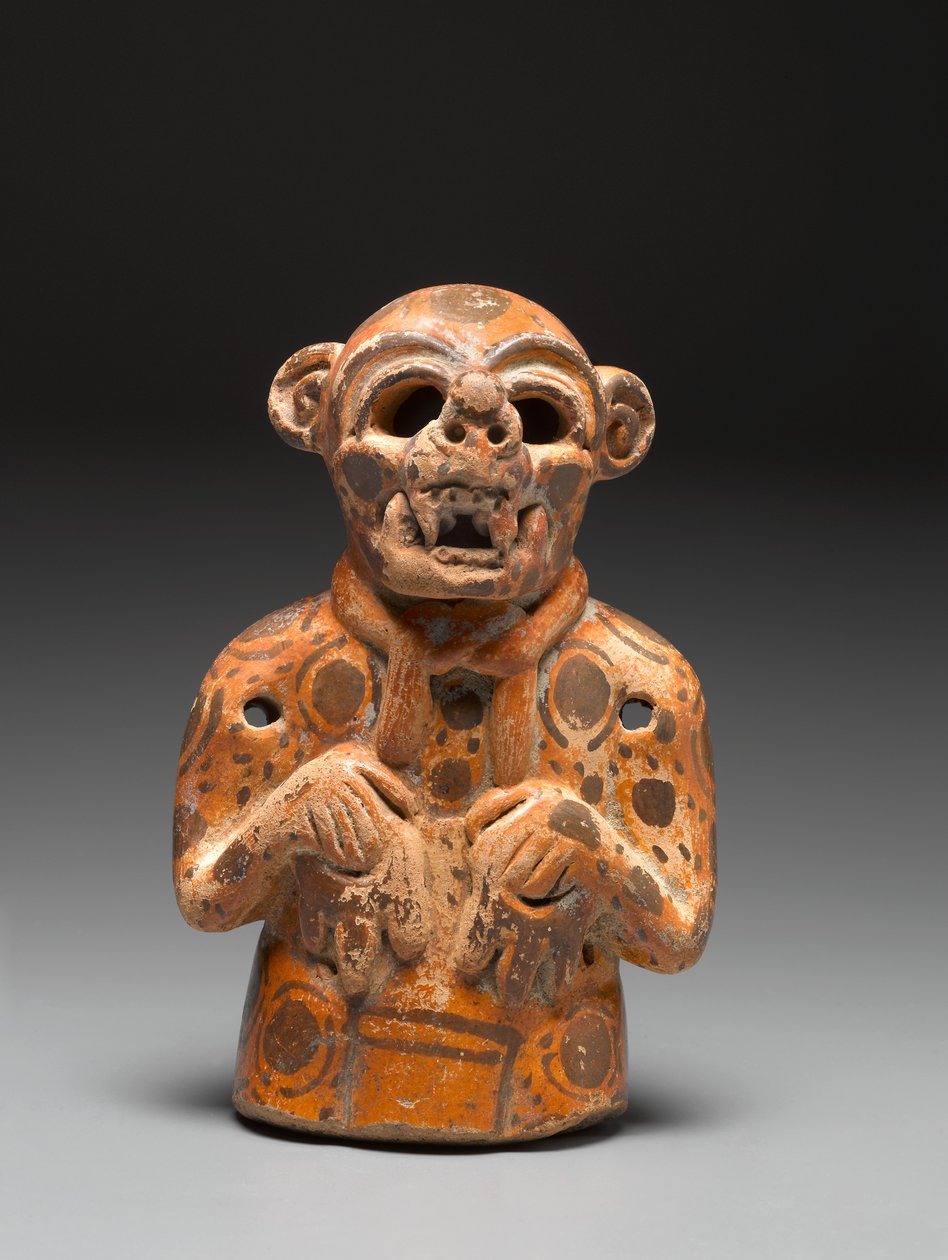 Effigy, ca. 400-500 (keramikk og pigment) av Mayan Mayan