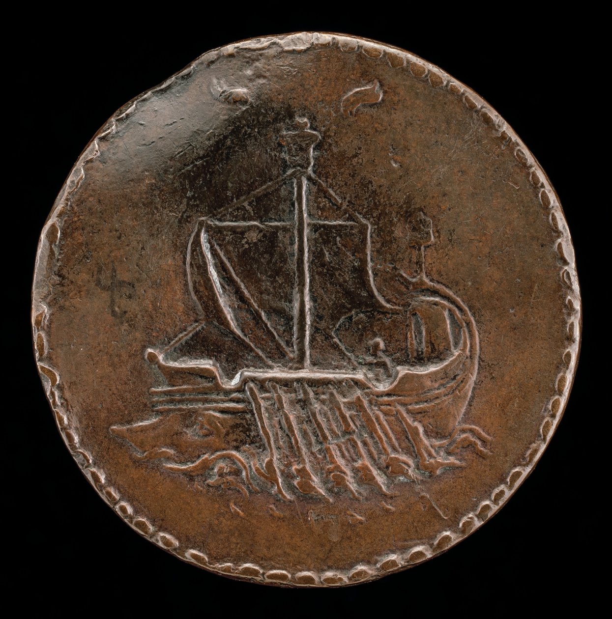 Bysse i fullt seil [revers], ca. 1510. av Mea
