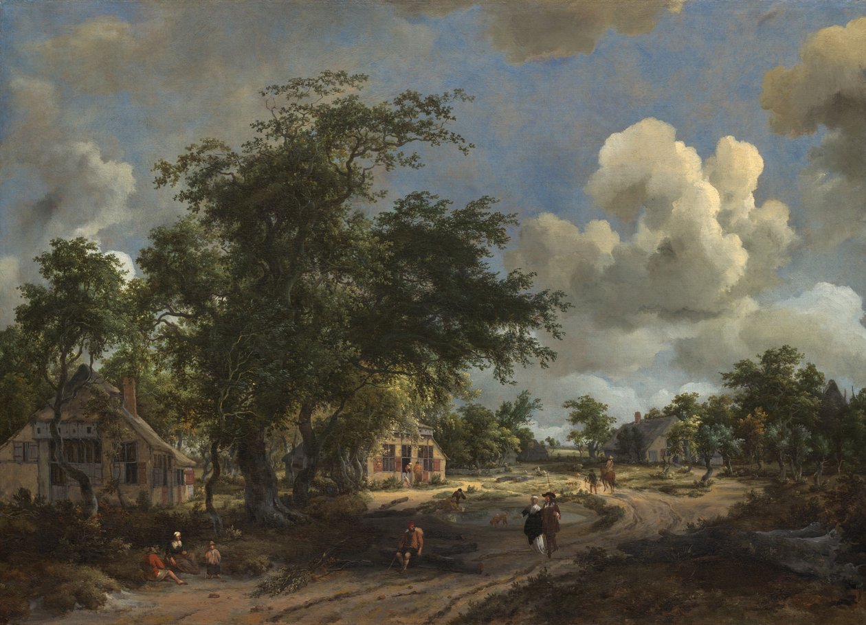 A View on a High Road, 1665. av Meindert Hobbema