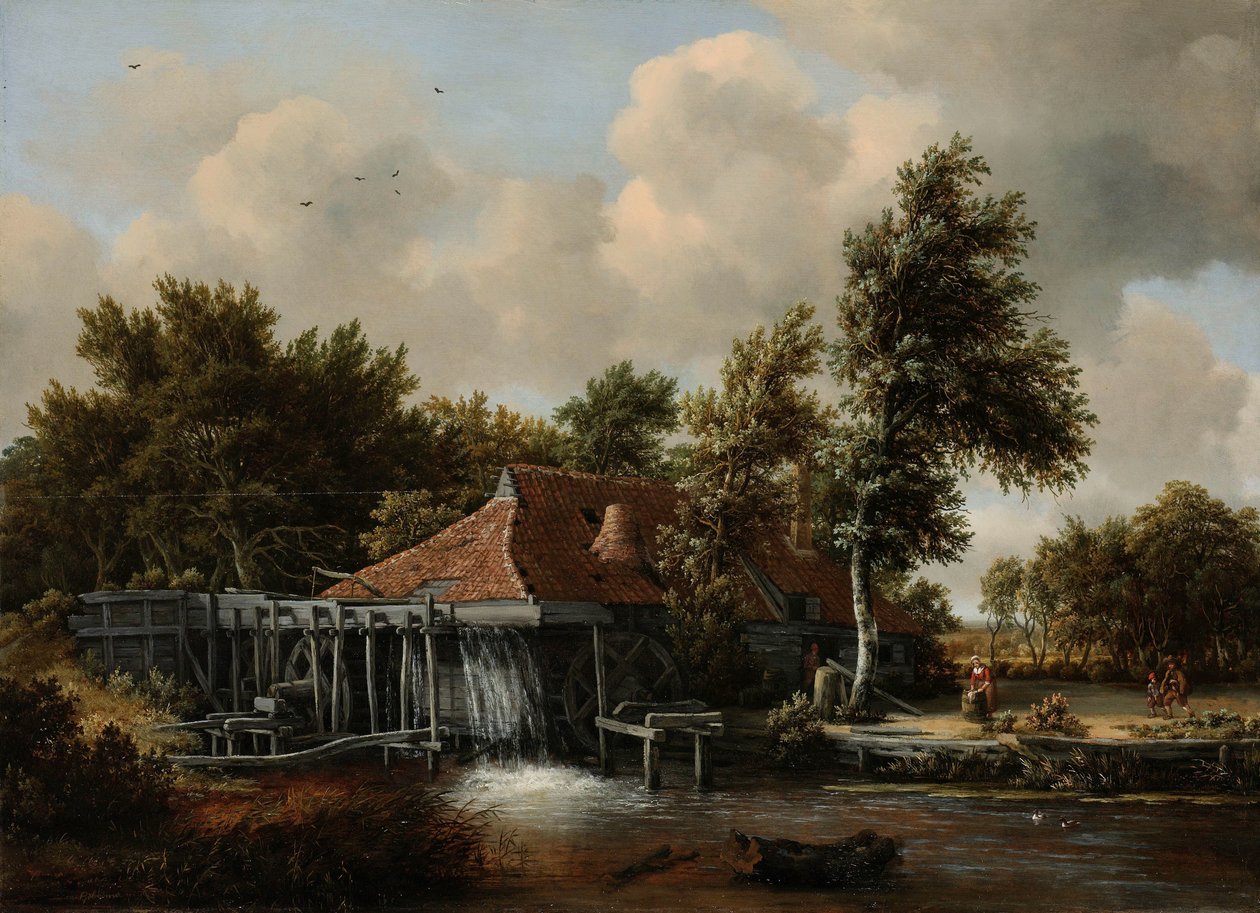 En vannmølle av Meindert Hobbema