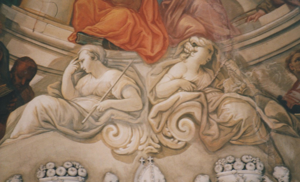 Banz Collegiate Church, takfresko av Melchior Steidl