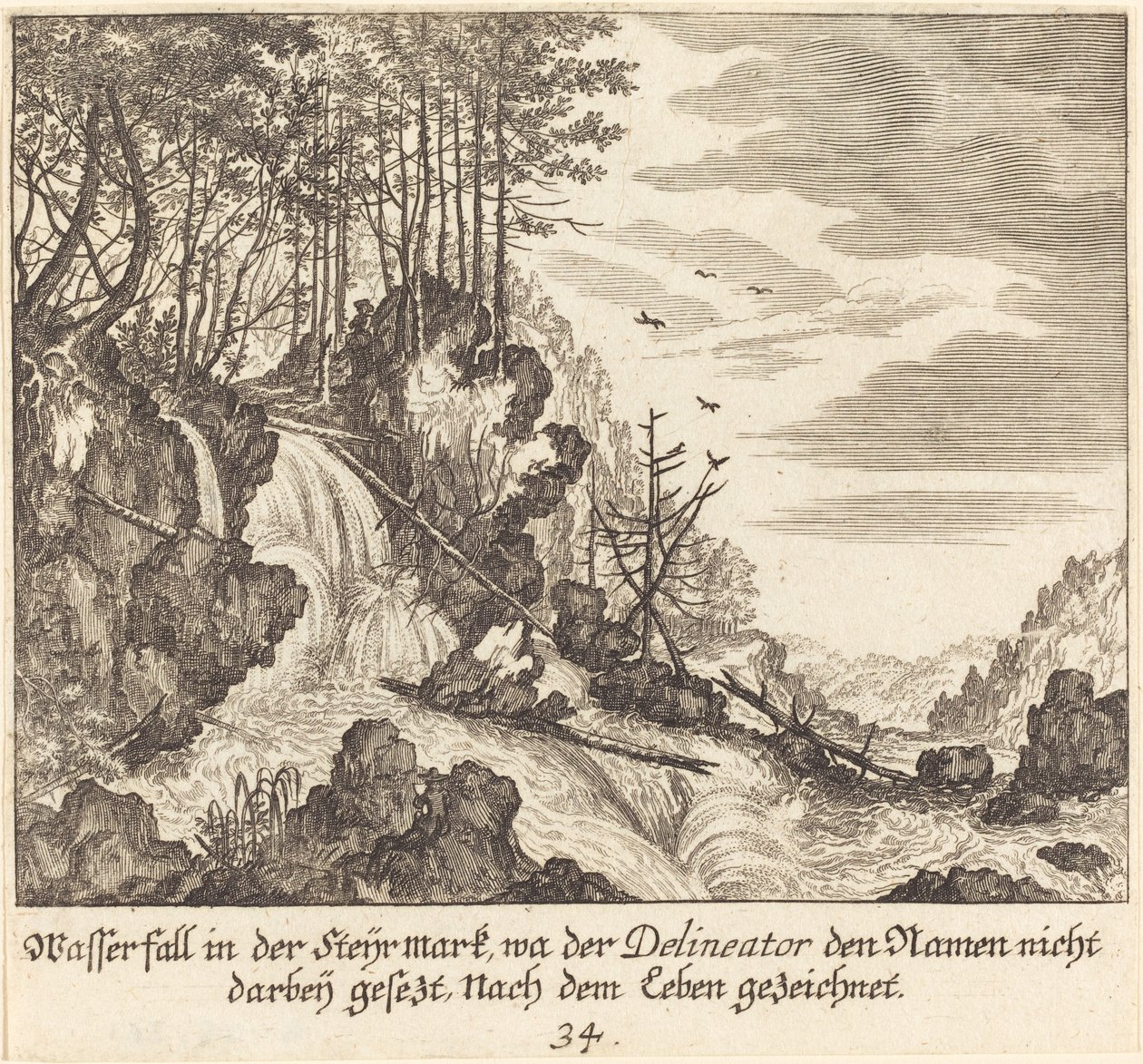 Foss av Melchior Küsel after Johann Wilhelm Baur