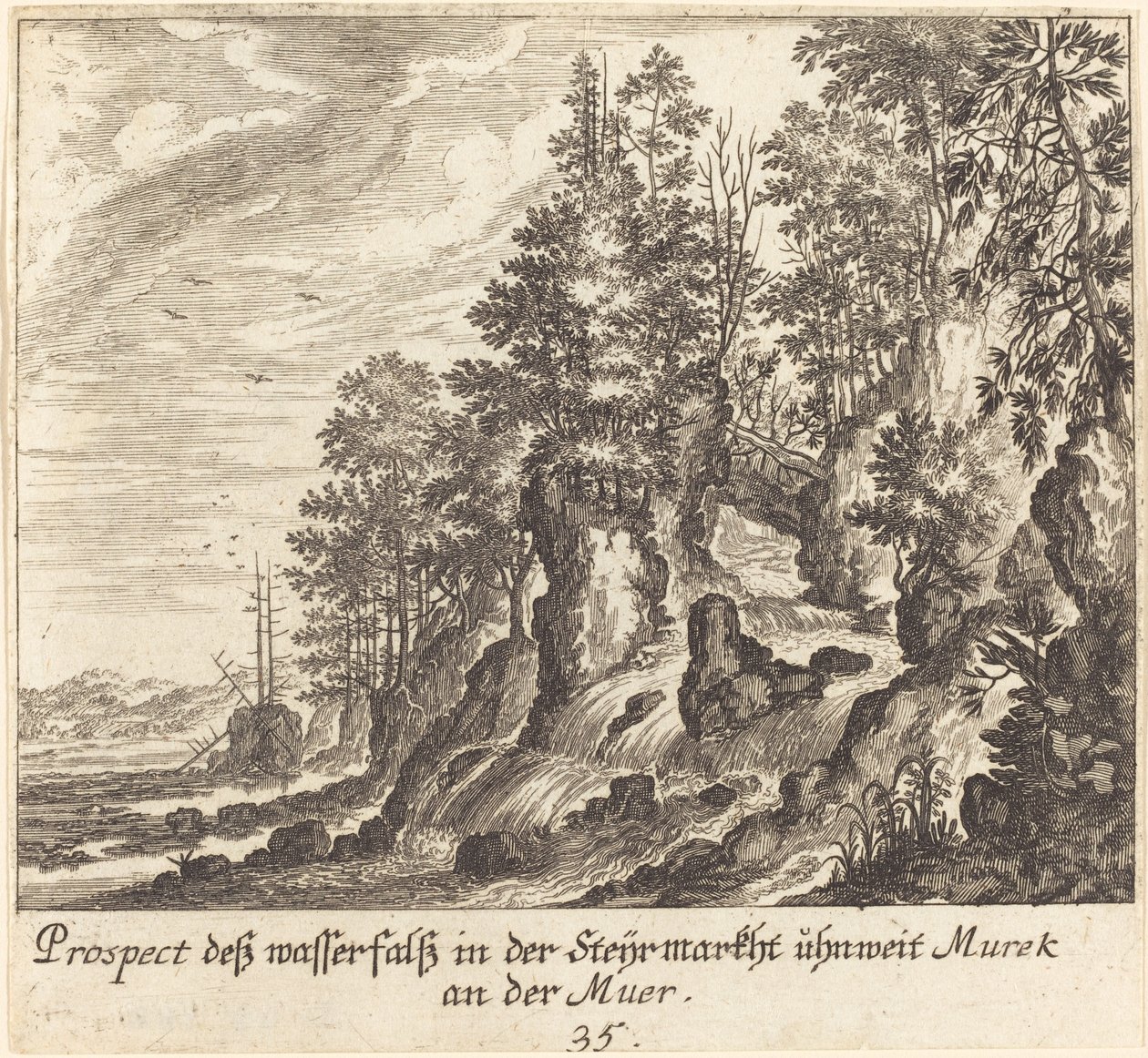 Foss av Melchior Küsel after Johann Wilhelm Baur