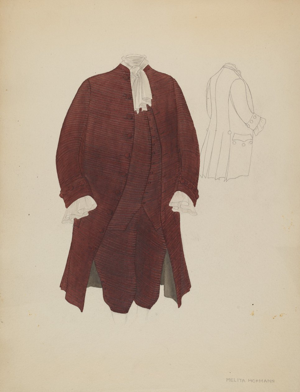 Mannsdrakt, ca. 1936. av Melita Hofmann