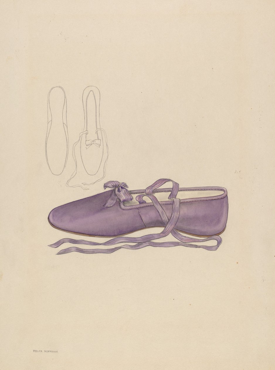 Tøfler, ca. 1936. av Melita Hofmann