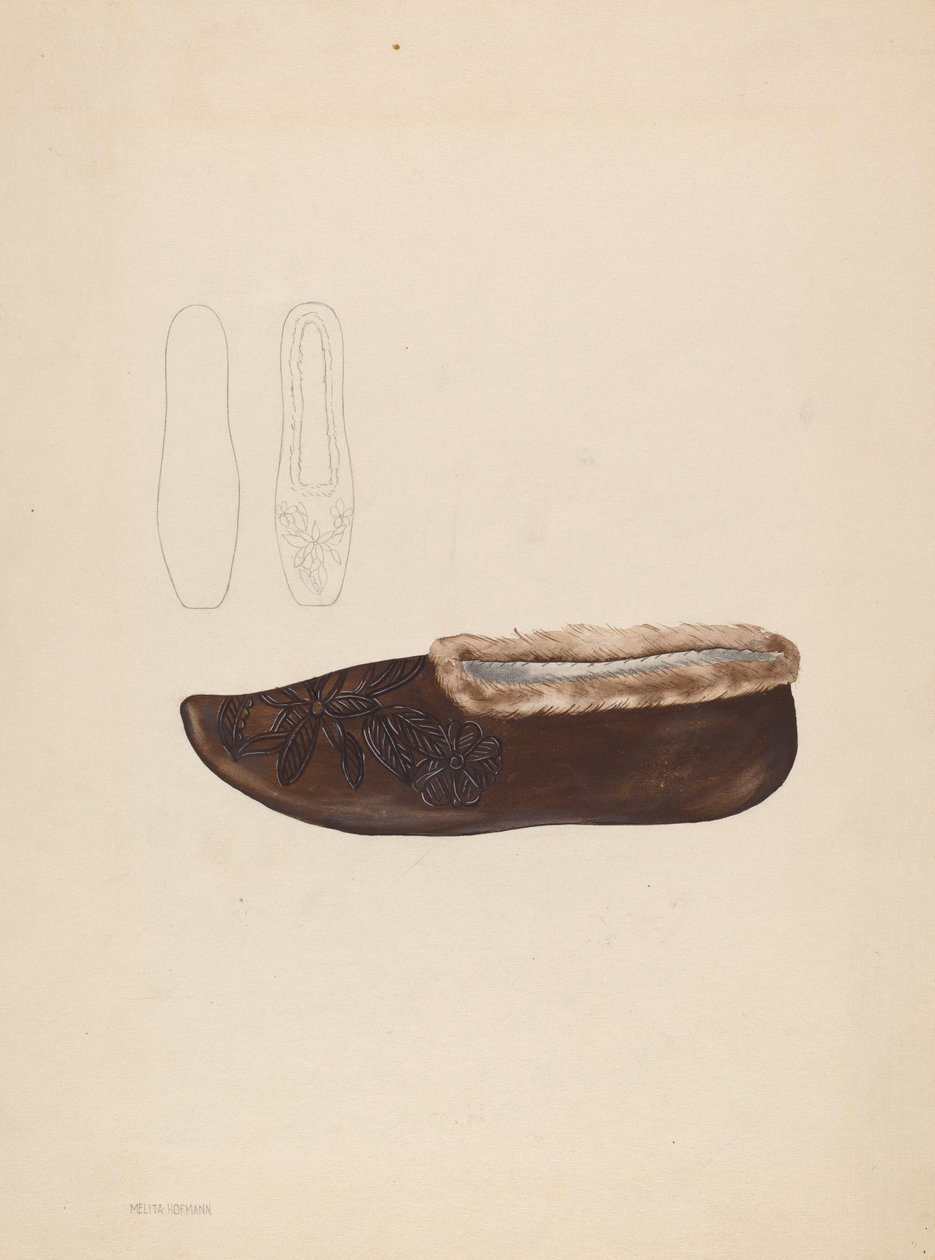Tøfler, ca. 1936. av Melita Hofmann