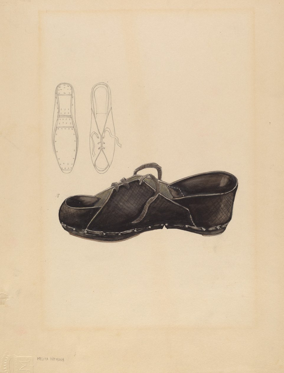 Kvinnesko, ca. 1936. av Melita Hofmann