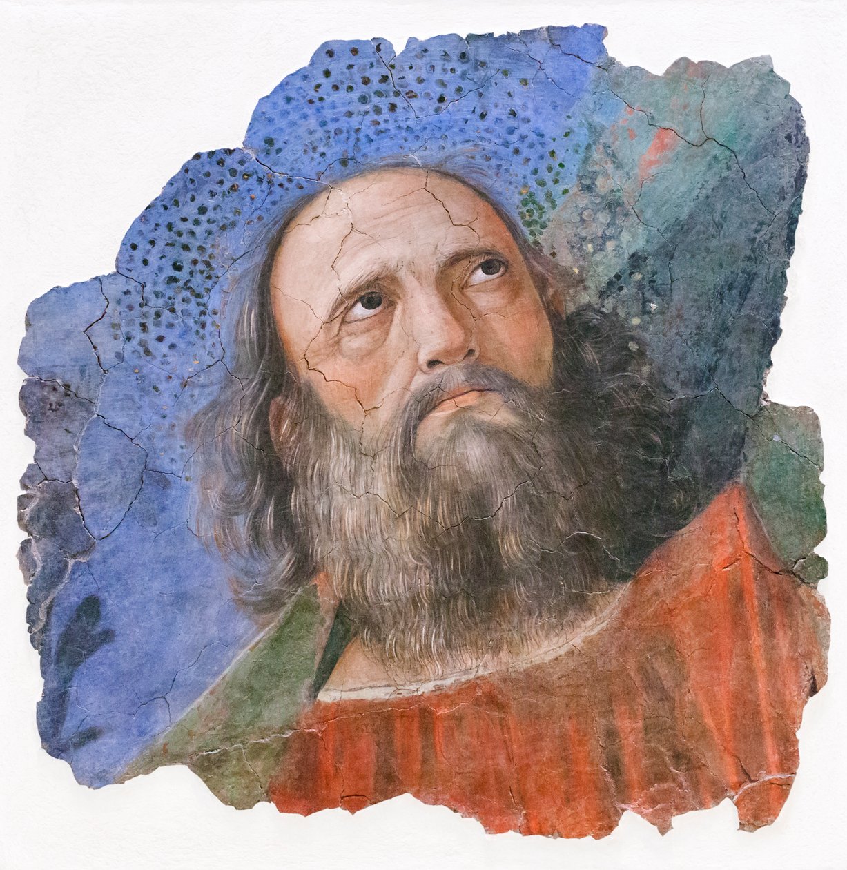 Apostolens hode, rundt 1480 (fresco) av Melozzo da Forli