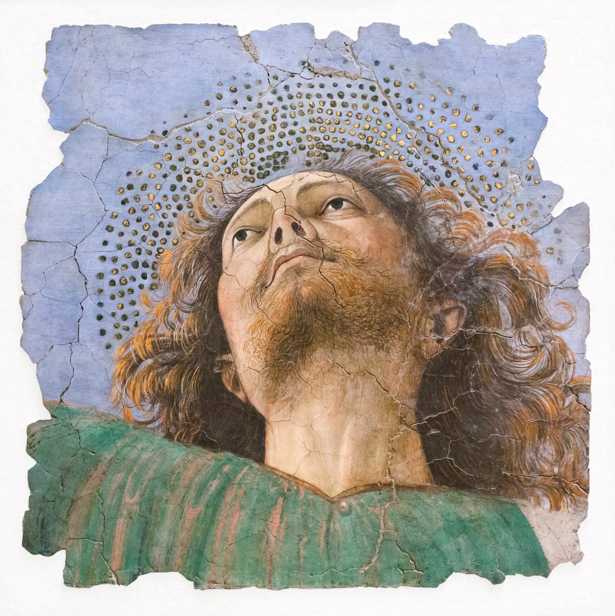 Apostolens hode, rundt 1480 (fresco) av Melozzo da Forli