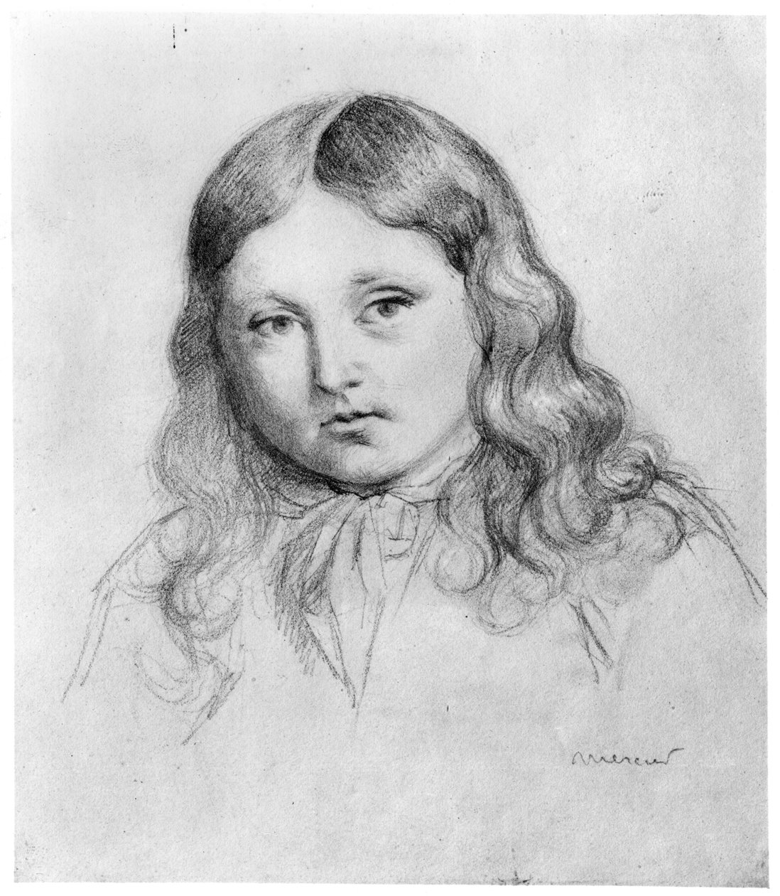 Portrett av Solange Sand (født 1828) av Mercier