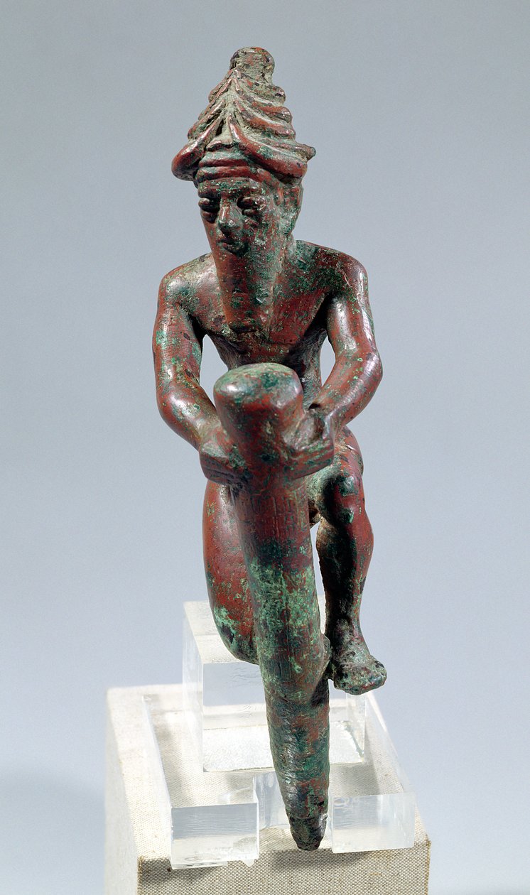 Fundamentspiker til Gudea, Prince of Lagash, fra Telloh (Ancient Girsu) Neo-Sumerian Period, ca. 2130 f.Kr. (kobber) av Mesopotamian