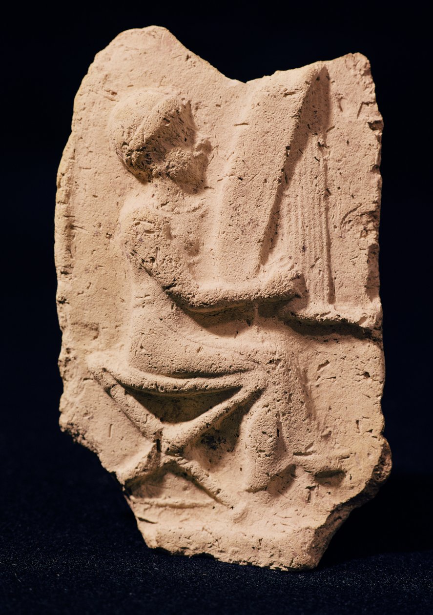 Harpespiller, 1830-1600 f.Kr av Mesopotamian