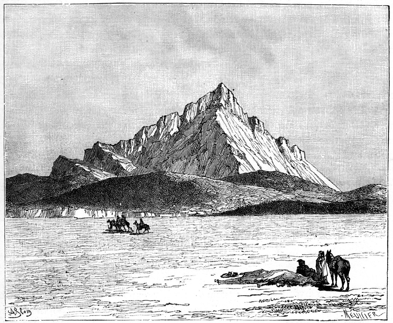 Jebel Zaghwan, c1890 av Meunier