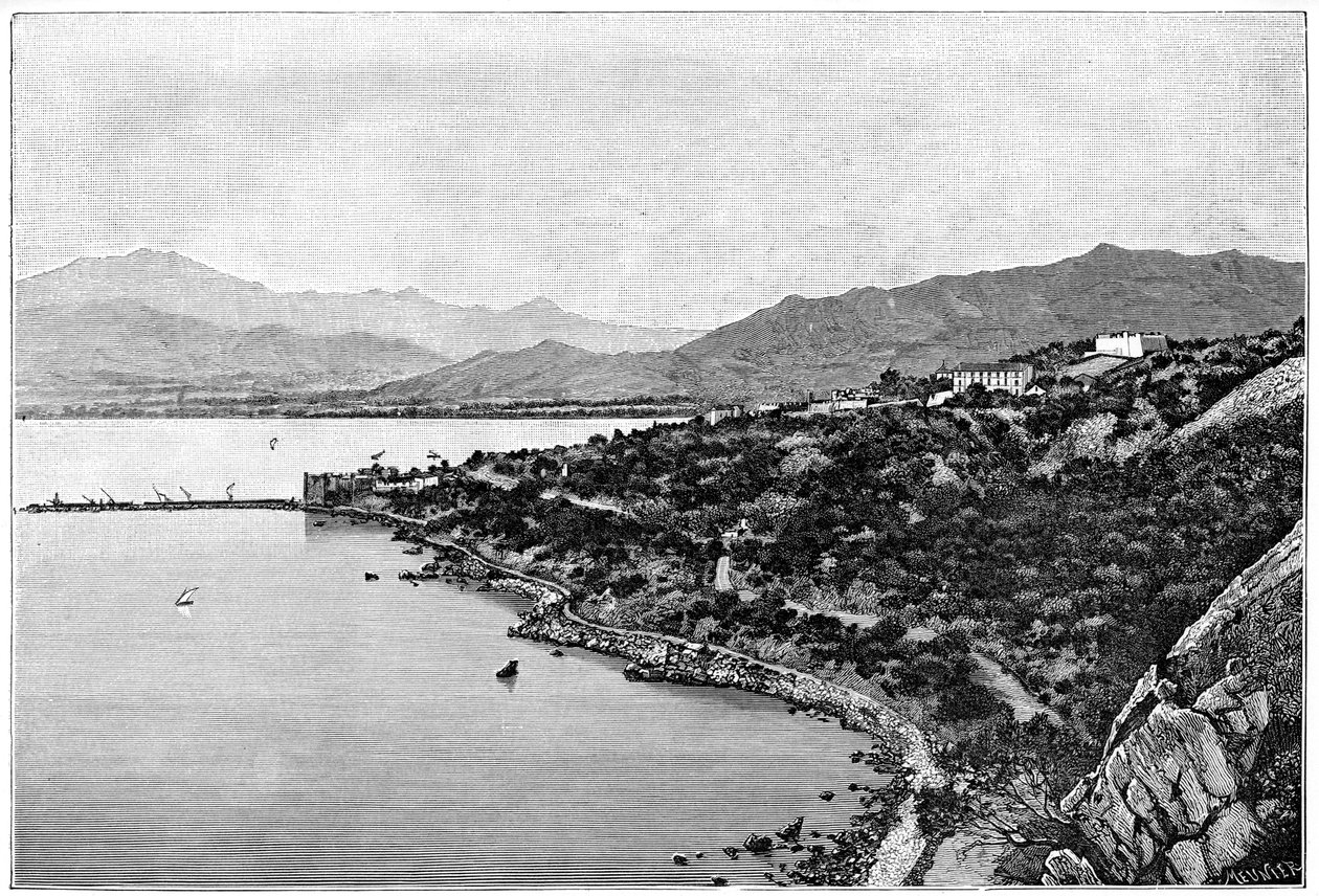 Utsikt over Storabukta, c1890 av Meunier