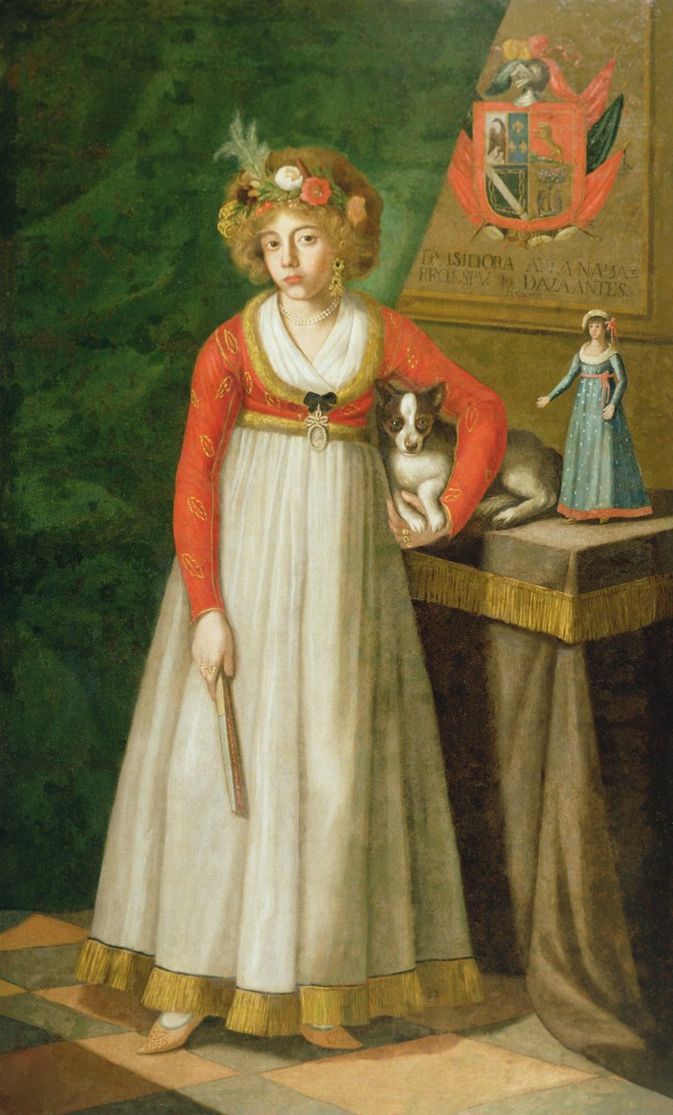 Portrett av Isidore, 1810 av Mexican School