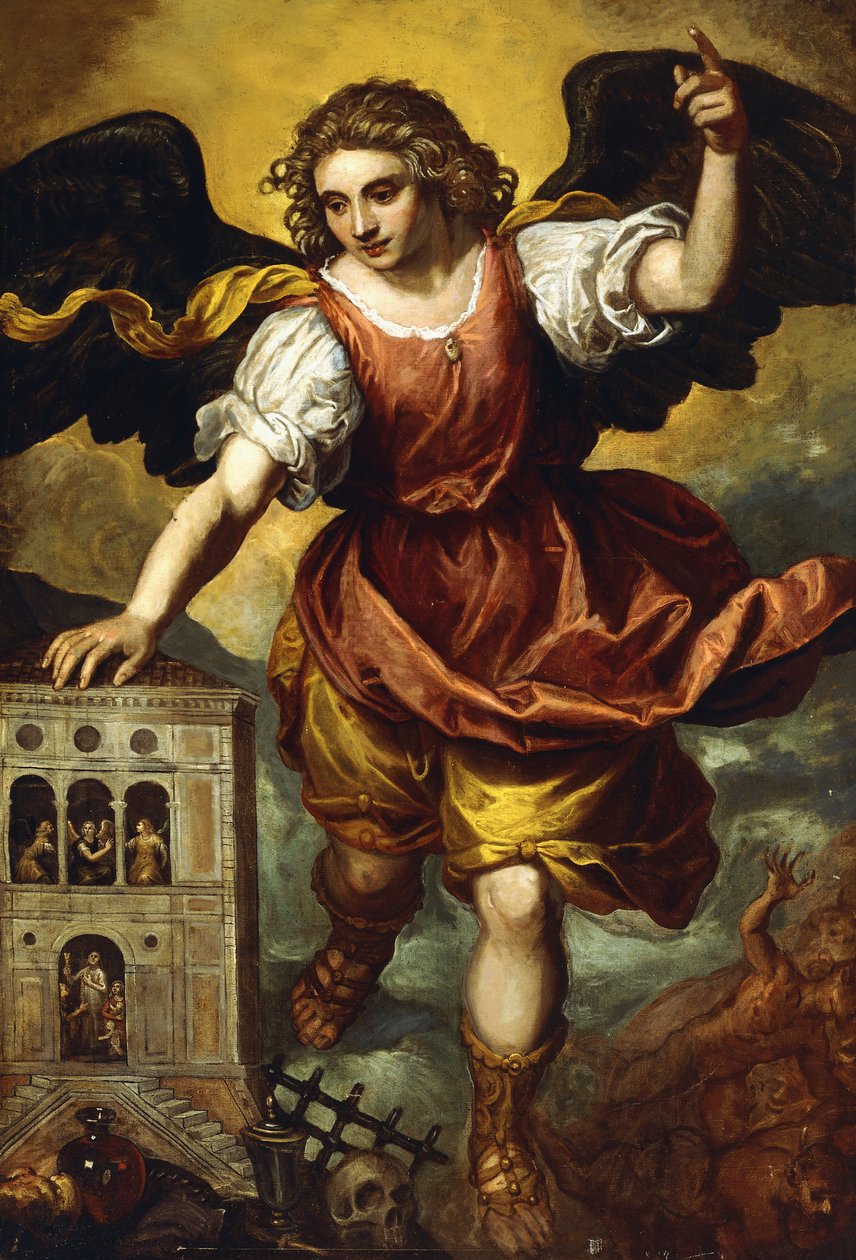 Erkeengelen St. Michael, av Mexican School