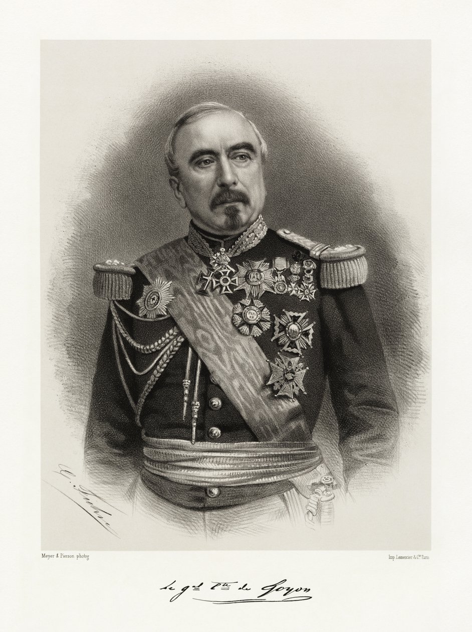 Charles Marie Augustin de GOYON, 1865-1866 av Meyer and Pierson
