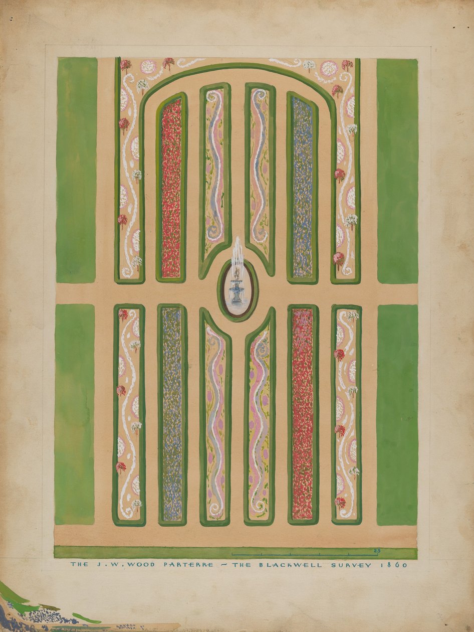 Parterre - JW Wood, ca. 1936. av Meyer Goldbaum