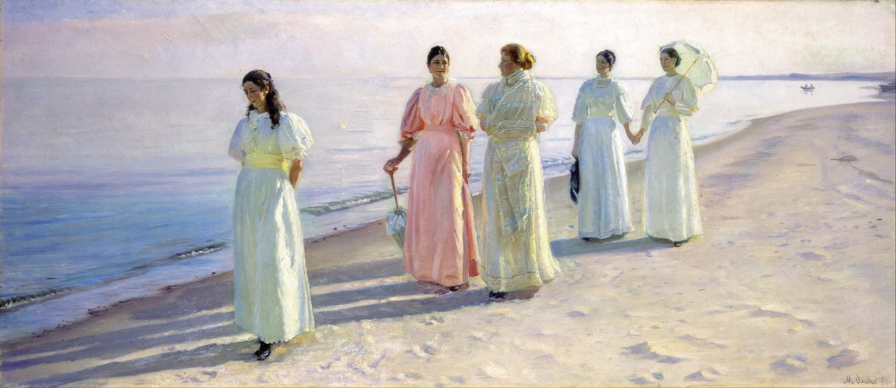 En spasertur på stranden av Michael Peter Ancher