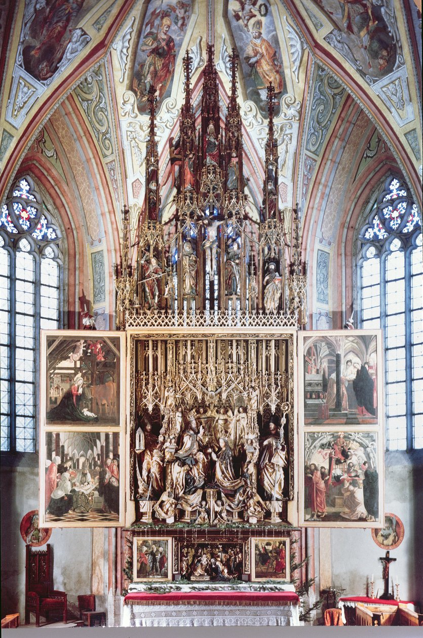 St. Wolfgang-altertavlen (andre åpning) 1471-81 av Michael Pacher