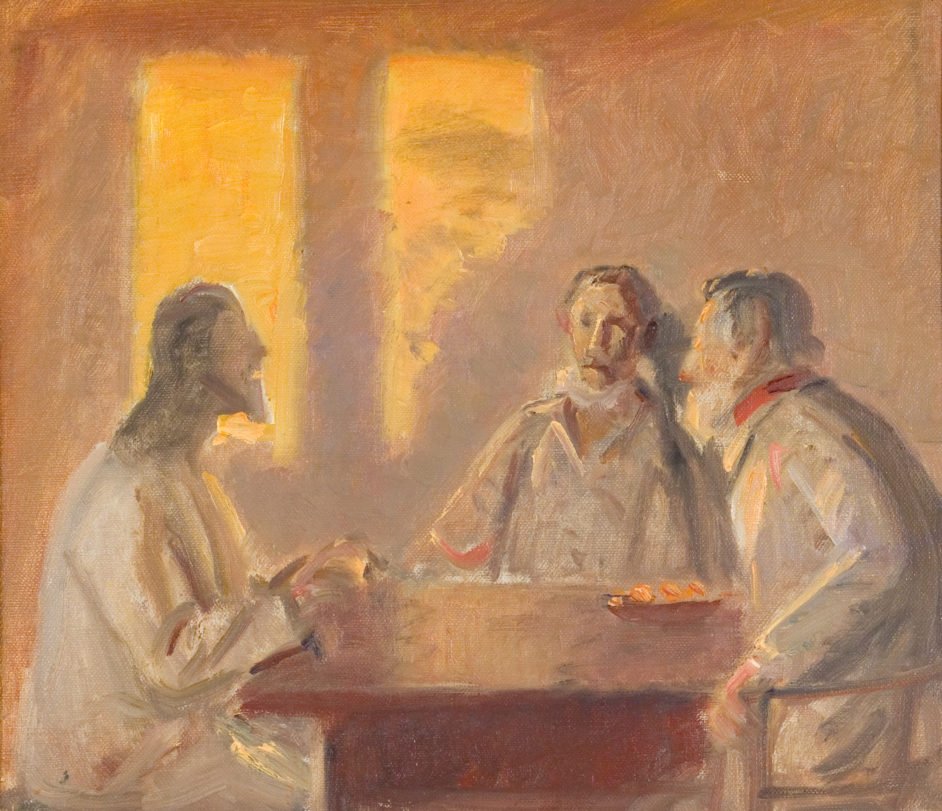Kristus i Emmaus av Michael Peter Ancher