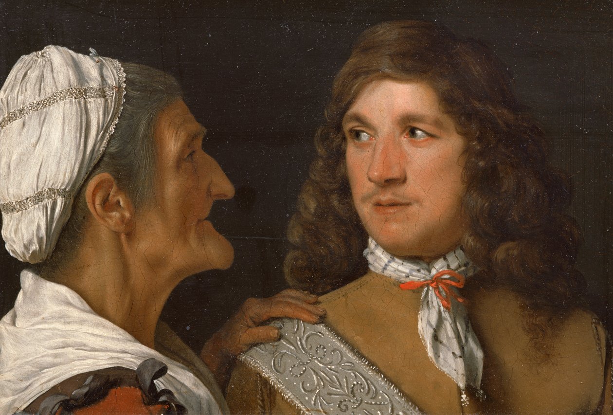 A Young Man and the Procuress (olje på kobber) av Michael Sweerts