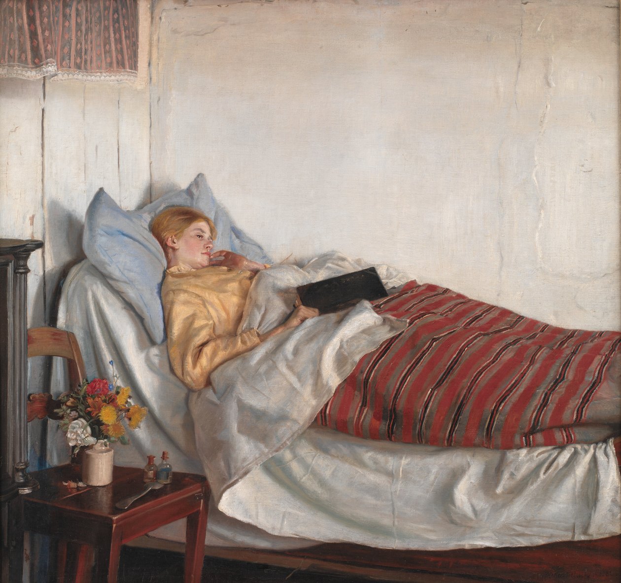 Den syke jenta av Michael Ancher