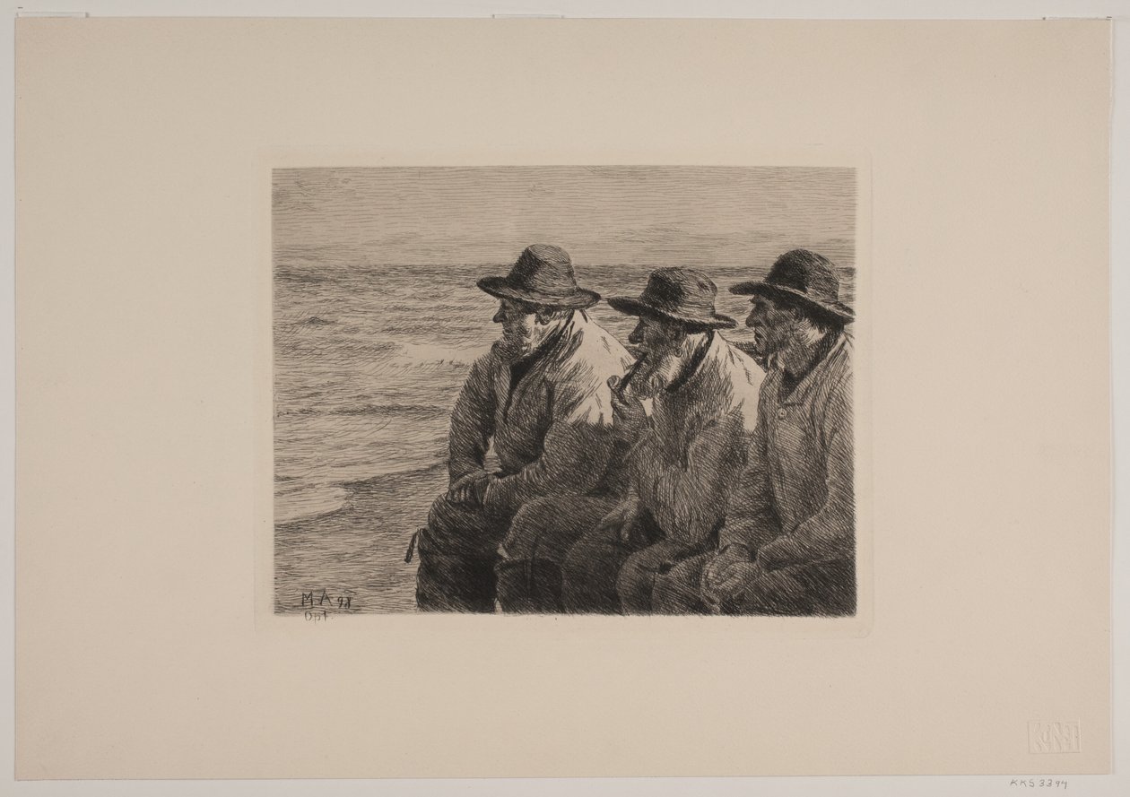 Tre fiskere av Michael Ancher