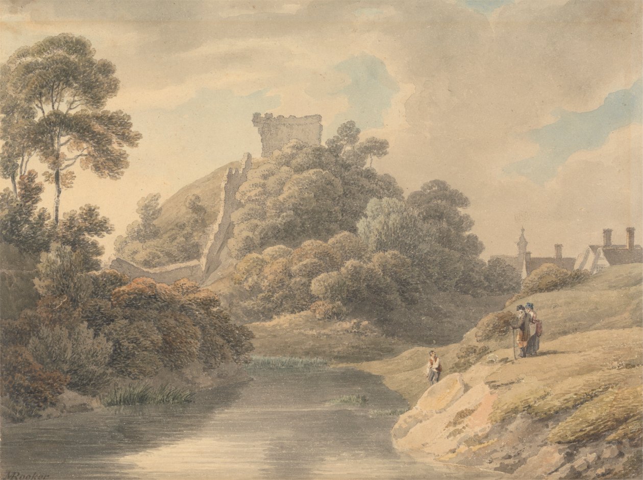 Clare Castle, Suffolk av Michael Angelo Rooker