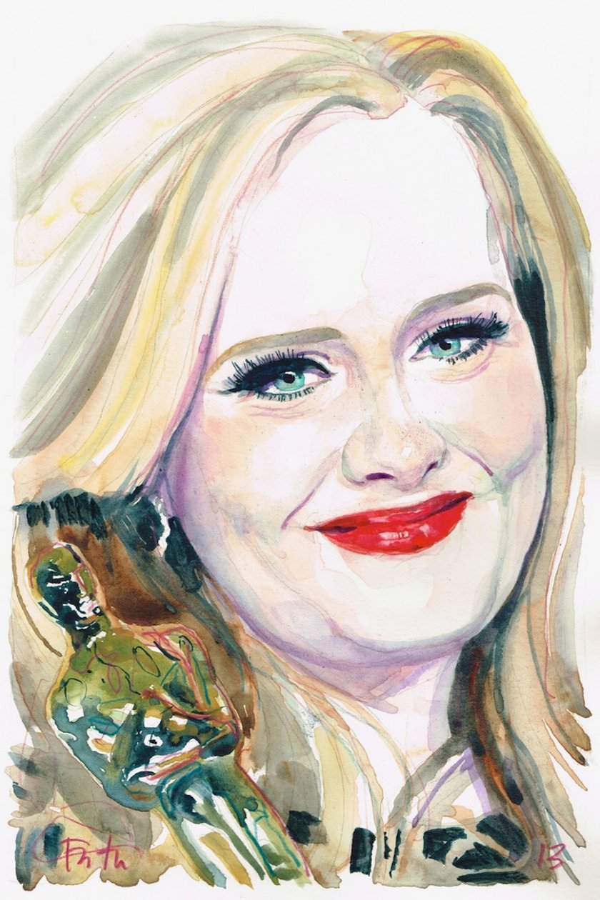 Adele (akvarell) av Michael Frith