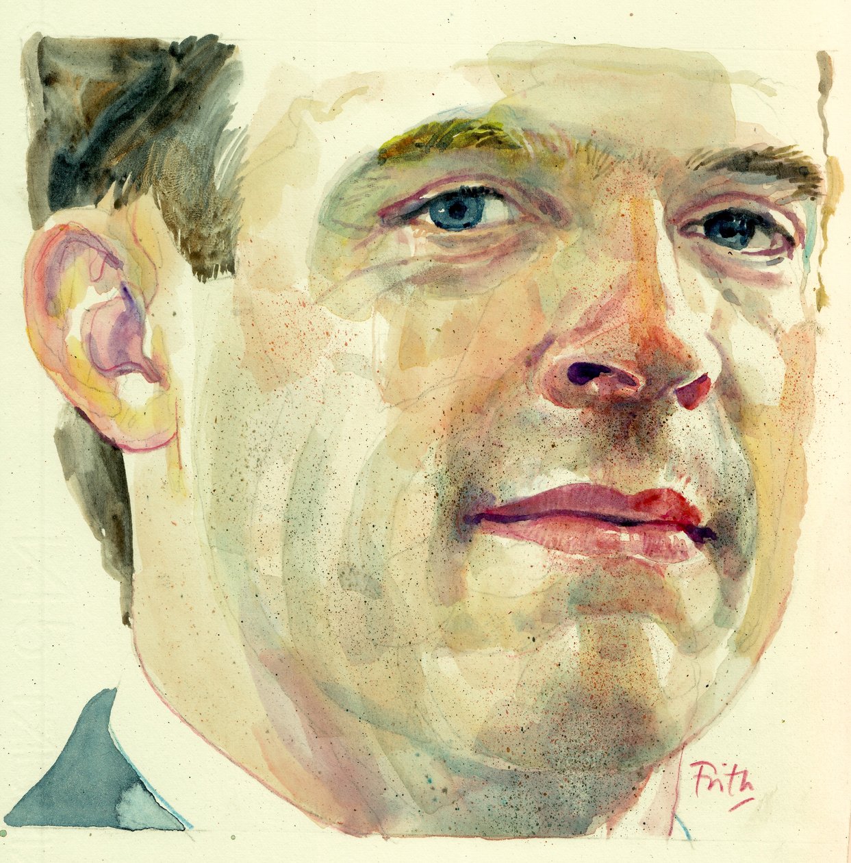 Domininc Raab (akvarell) av Michael Frith