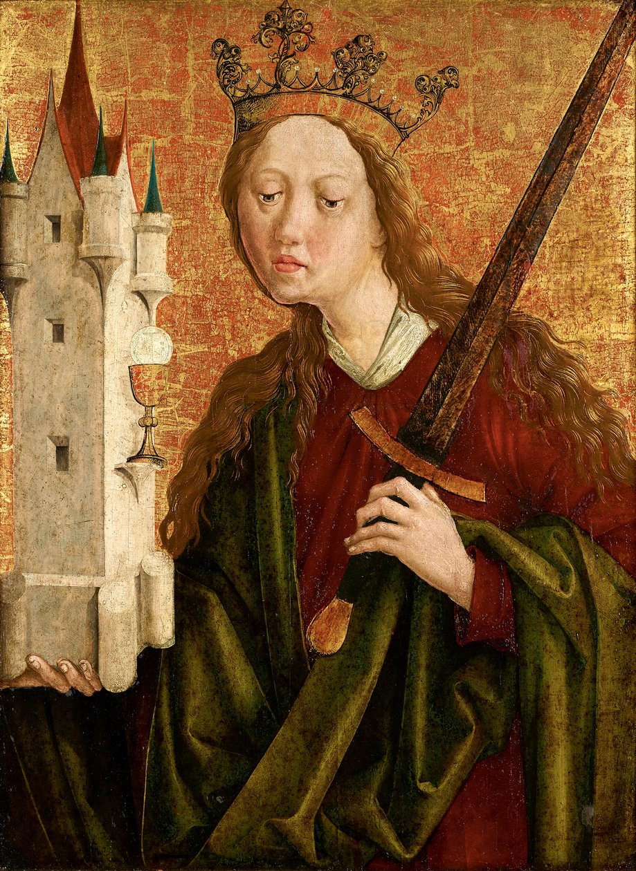 Gjør du. Barbara av Michael Pacher (Werkstatt)