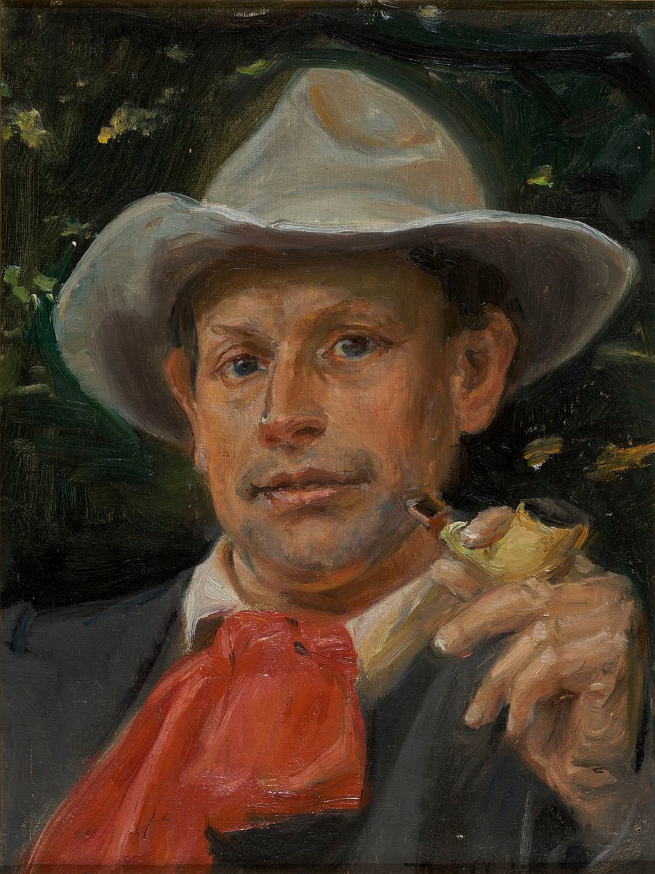 Portrett av Martin Andersen Nexø av Michael Peter Ancher