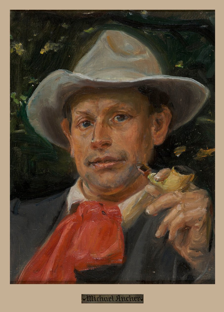 Portrett av Martin Andersen Nexø av Michael Peter Ancher