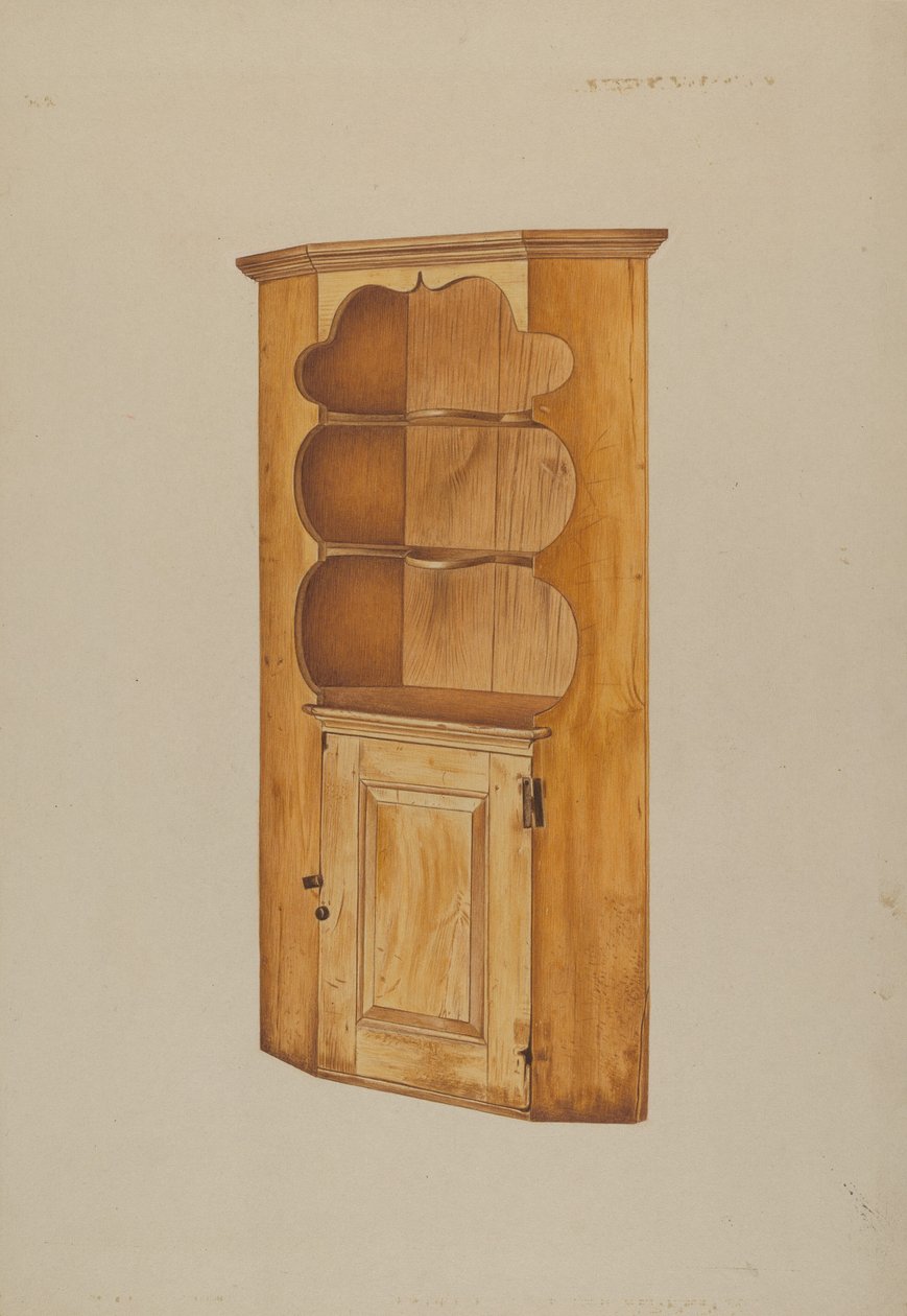 Hjørneskap, ca. 1938. av Michael Riccitelli
