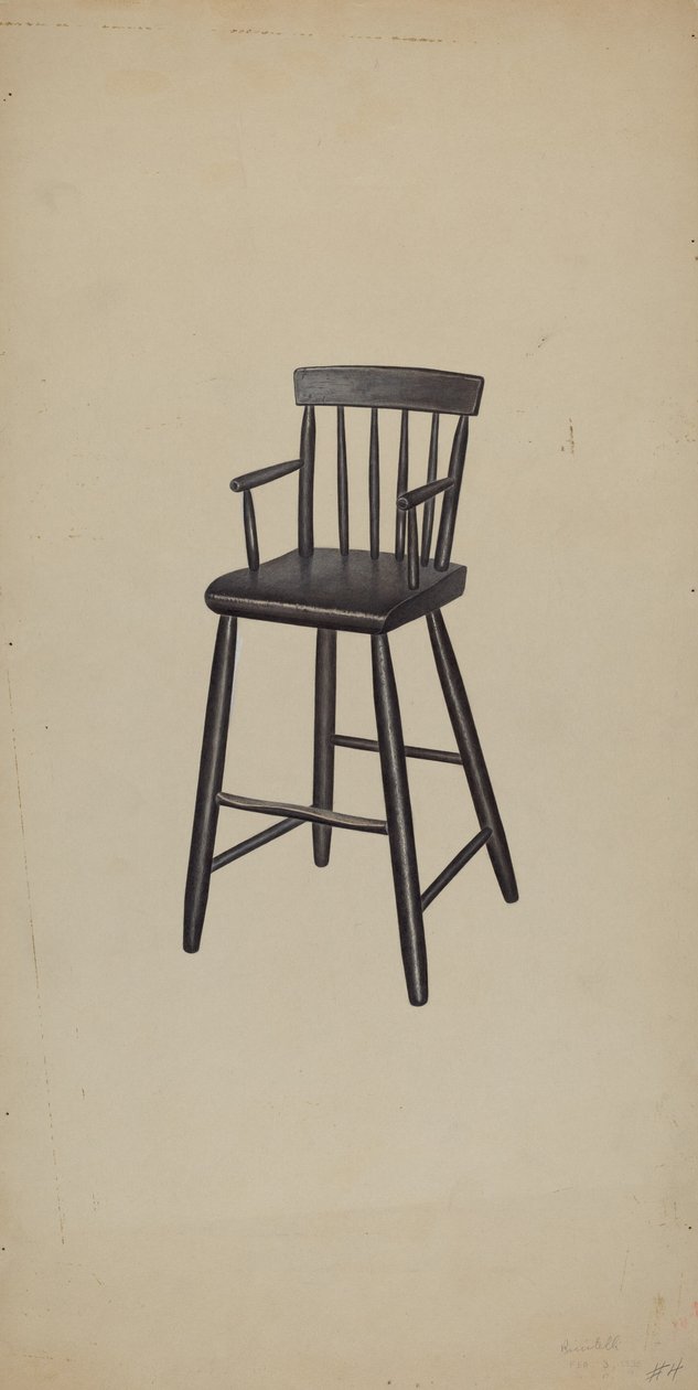 Høy stol, 1938. av Michael Riccitelli