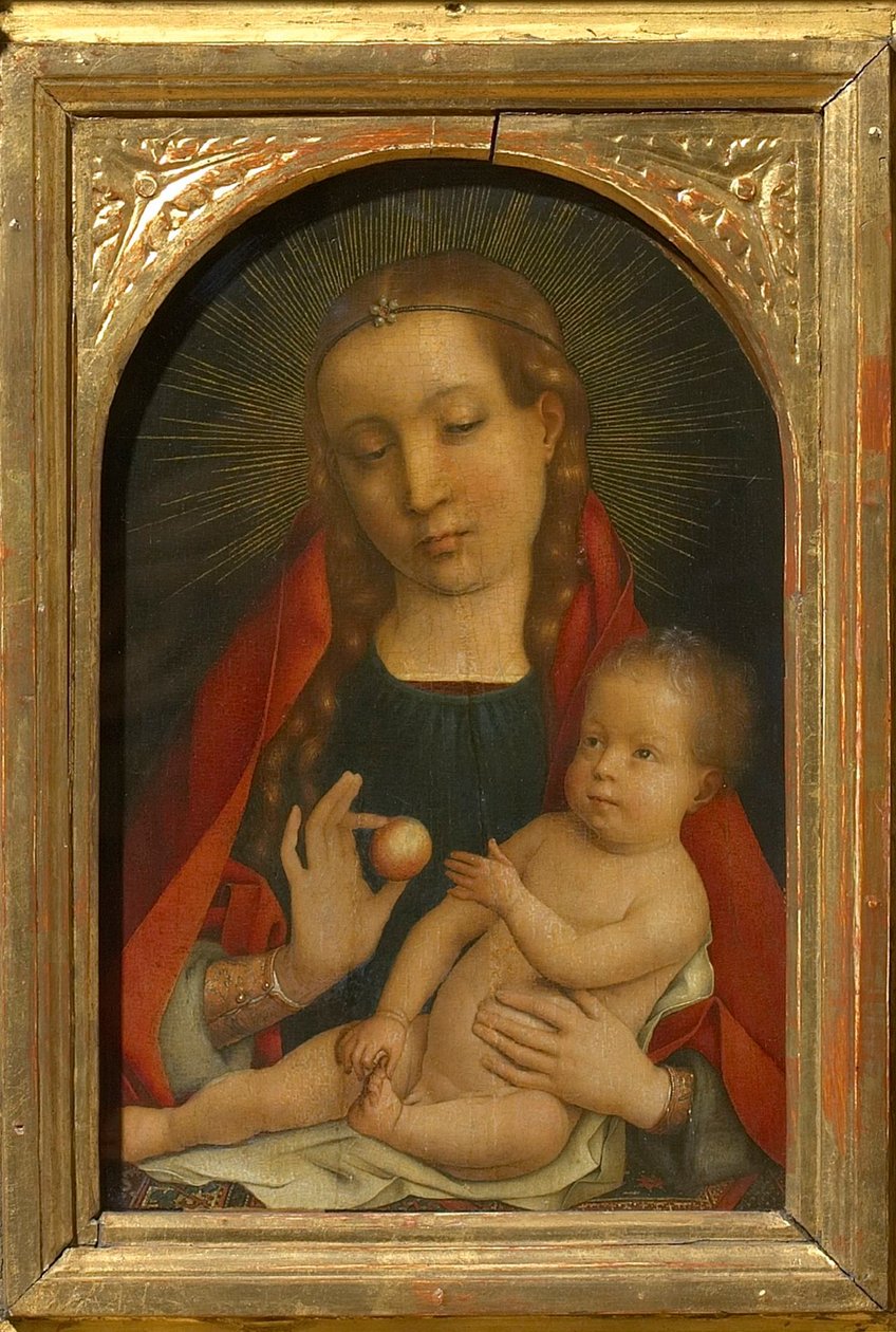 Jomfruen og barnet, ca 1485. av Michael Sittow
