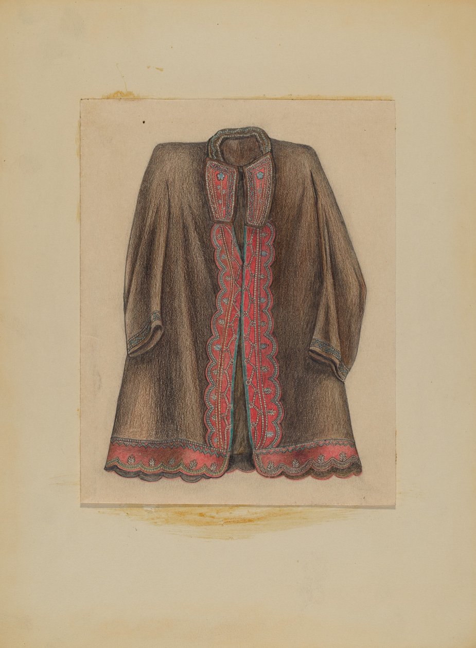 Mørkebrun Cotton Coat av Michael Trekur