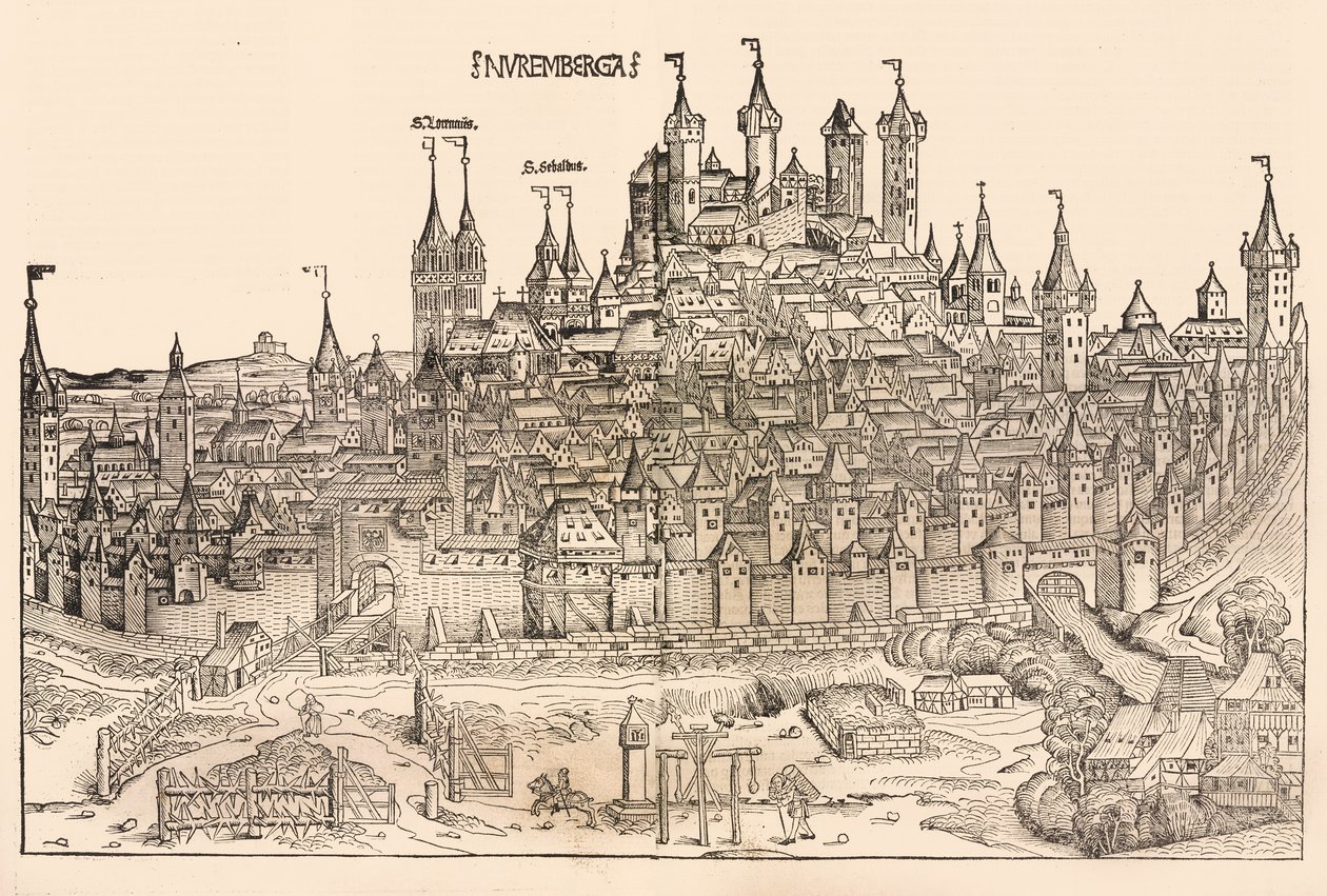 Nürnberg, 1493. av Michael Wolgemut