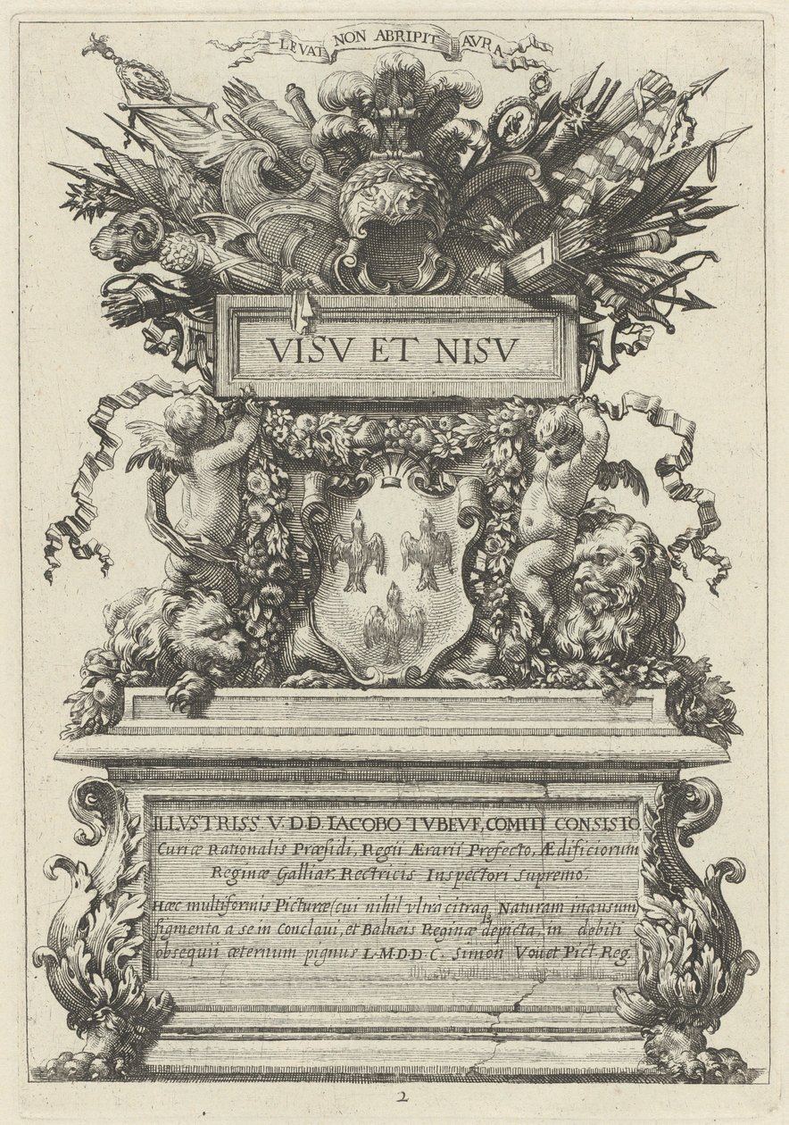 Frontispice av Michel Dorigny, after Simon Vouet